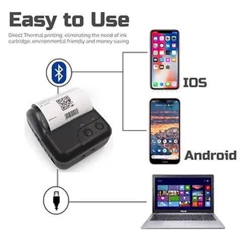 Thermal Receipt Printer 80mm Portable Bluetooth+USB Bill Ticket POS mTm