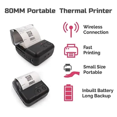 Thermal Receipt Printer 80mm Portable Bluetooth+USB Bill Ticket POS mTm