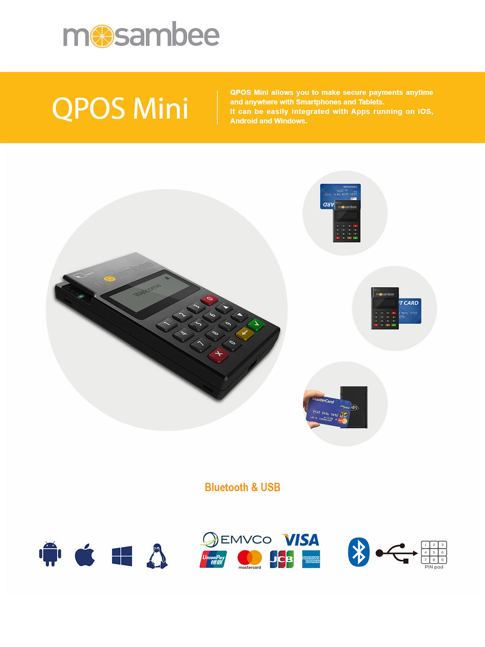 Mosambee Qpos Mini ATM Machine