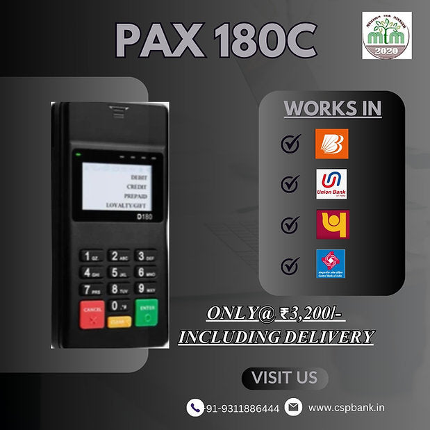 Pax D180 C++ mPOS mini ATM Blank